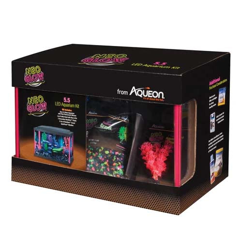 AQUEON AQUARIUM KIT LED NEOGLOW PINK GAL 100117816 Fauna Panamá