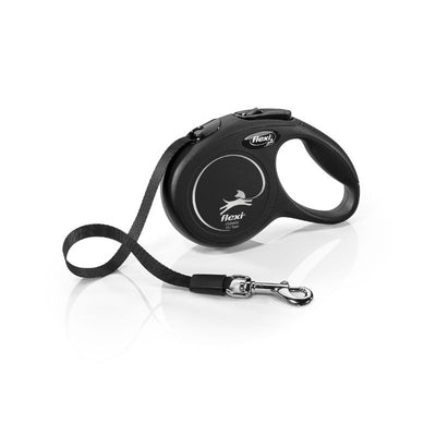 FLEXI CORREA RETRACTIL NEW CLASSIC XS TAPE 3 M BLACK