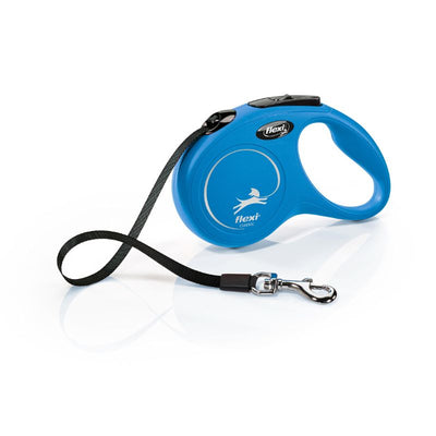 FLEXI CORREA RETRACTIL NEW CLASSIC S TAPE 5 M BLUE