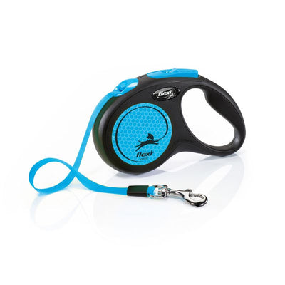 FLEXI CORREA RETRACTIL NEW NEON S TAPE 5M BLUE