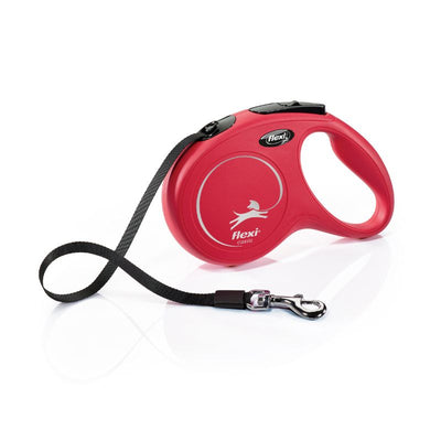 FLEXI CORREA RETRACTIL NEW CLASSIC M TAPE 5 M RED