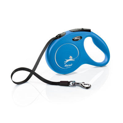 FLEXI CORREA RETRACTIL NEW CLASSIC M TAPE 5 M BLUE