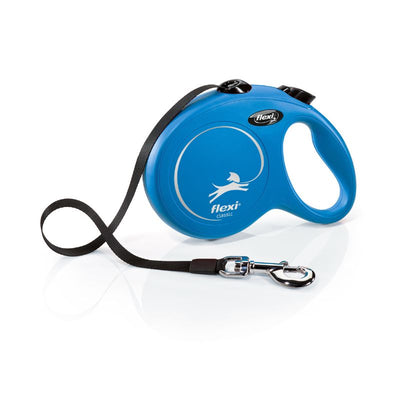 FLEXI CORREA RETRACTIL NEW CLASSIC L TAPE 5M BLUE