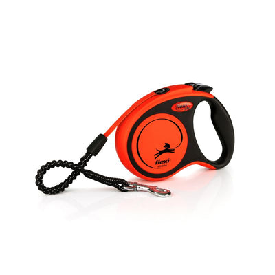 FLEXI CORREA RETRACTIL XTREME S TAPE 5M NEGRO - NARANJA