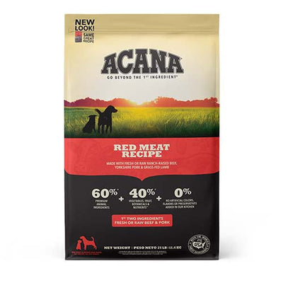 ACANA DOG HERITAGE RED MEATS 25 LBS