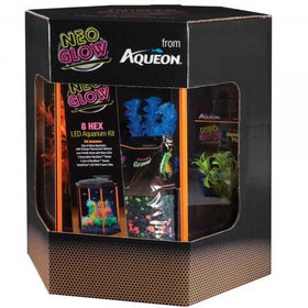 AQUEON AQUARIUM KIT LED NEOGLOW ORANGE 8 HEX