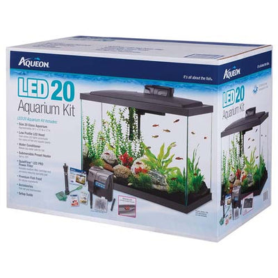 AQUEON LED AQUARIUM KIT BLACK 20HIGH  100117860