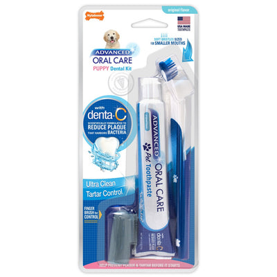 NYLABONE ADVANCED ORAL PUPPY COMPLETE DENTAL KIT