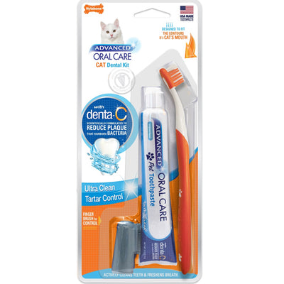 NYLABONE ADVANCED ORAL  CARE CAT  DENTAL KIT