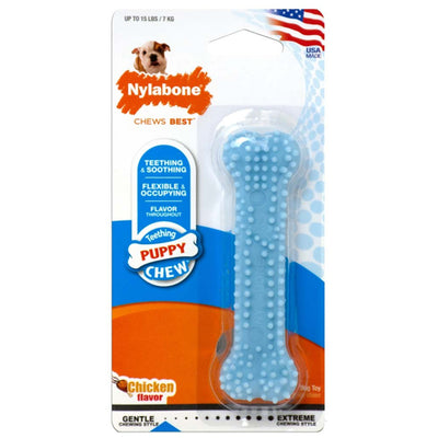 NYLABONE JUGUETE PARA MASTICAR FLEXIBLE  PUPPY CHEW TEETHIN & SOOTHING