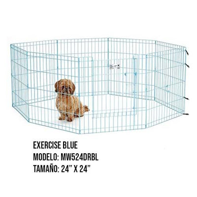 MIDWEST DOOR EXERCISE PEN/ MAX LOCK- BLUE 24
