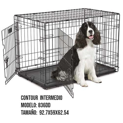 MID WEST CONTOUR TWO DOOR FOLDIND CRATE INTERMEDIO 92.7x59x62.54