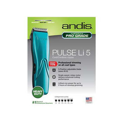 Andis  Pulse Li Adjustable Cordless Clipper 6/C 73515
