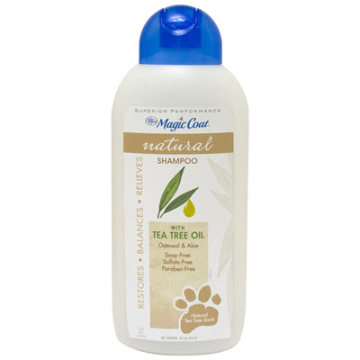 FOUR PAWS MAGIC COAT SHAMPOO NATURAL TEA TREE OIL AVENA ALOE MARRON 16 OZ