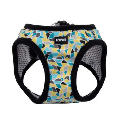 Coastal Lil Pal Canvas Harness Amarillo Y Gris Mosaico Xsmall 06249 Tyspxs