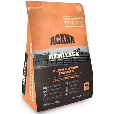 ACANA DOG HERITAGE PUPPY & JUNIOR 4.5 LBS / 2 KG