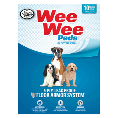 FOUR PAWS WEE WEE PADS 24 HRS 10 Unid.