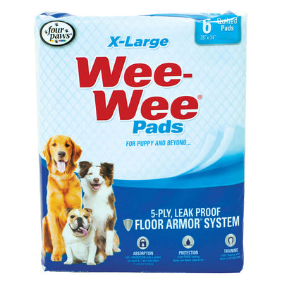 FOUR PAWS WEE-WEE PADS X-LARGE  6 PADS