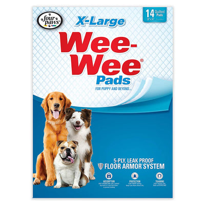 FOUR PAWS WEE-WEE PADS X-LG 14 Unid.