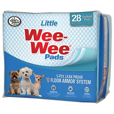 FOUR PAWS WEE-WEE PADS FOR LITTLE DOG 28 Unid. 16.5x23.5