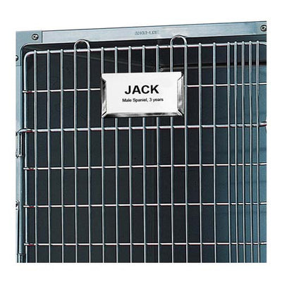 PORTA TARJETAS DE IDENTIFICACION DE 5 H X 8 W DE ACERO PARA JAULAS CP SHOR-LINE