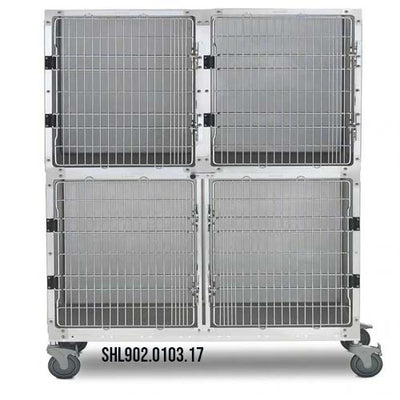 SHOR LINE COMPLEJO DE JAULAS ACERO INOXIDABLE