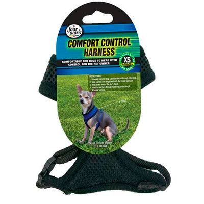 FOUR PAWS HARNESS COMFORT CONTROL BLACK XS 100203693