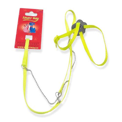 SMART WAY PASEADOR  Y HARNES (RAZAS PEQUEÑAS) AMARILLO  REFLECTIVO 7 MM X 24 + 3 /6