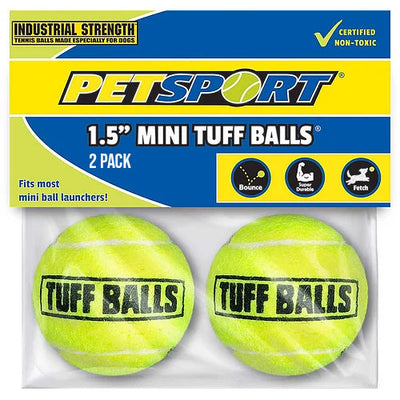 PET SPORT MINI TUFF BALL 1.5 2PK