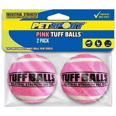 PET SPORT PINK TUFF BALL 2 PK