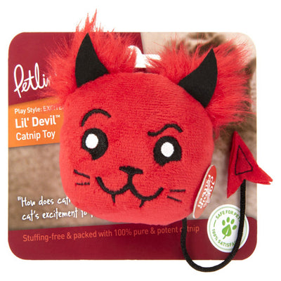 PETLINKS LIL DEVIL CATNIP FILLED PLUSH CAT TOY