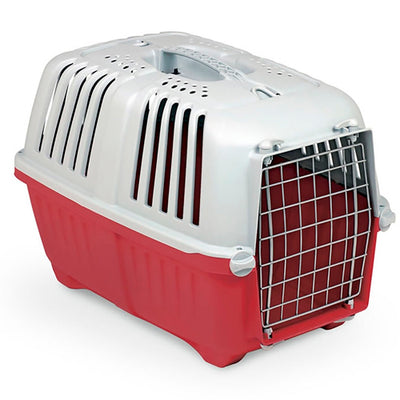 KENNEL PRAKTICO TRANSPORTADOR PUERTA DE METAL